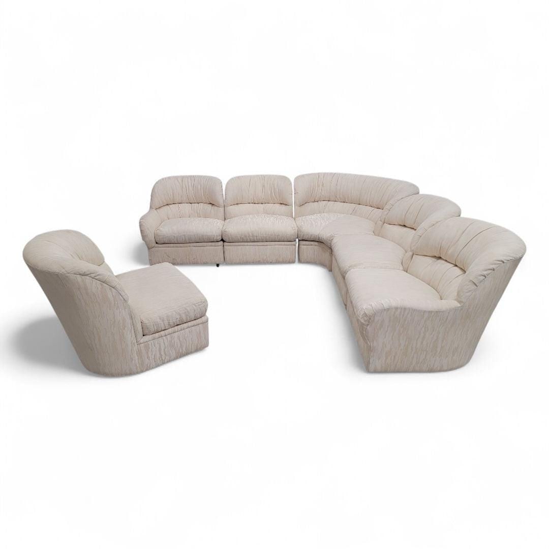 Postmodern 6 Piece Modular Section Sofa by Drexel - 5