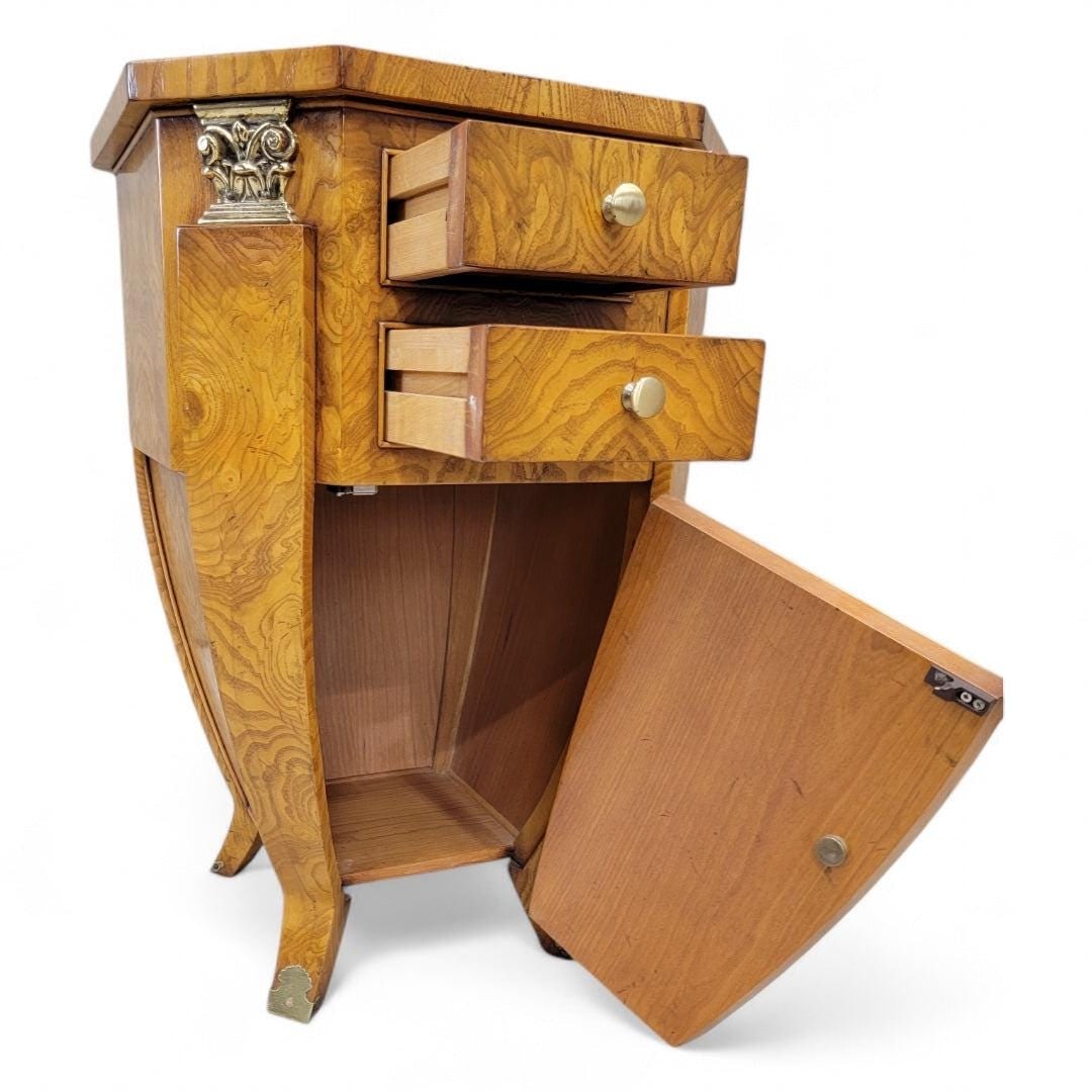 Art Deco Burl Side Table/Nightstand by William Switzer - 5