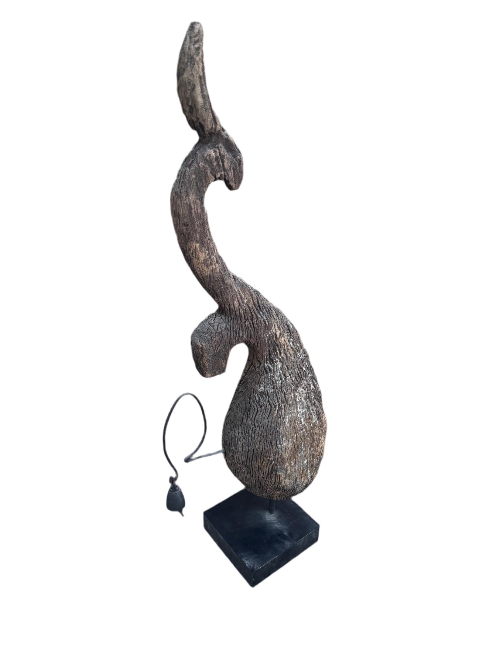 Antique Thai Naga Temple Finial with a Bell - 5