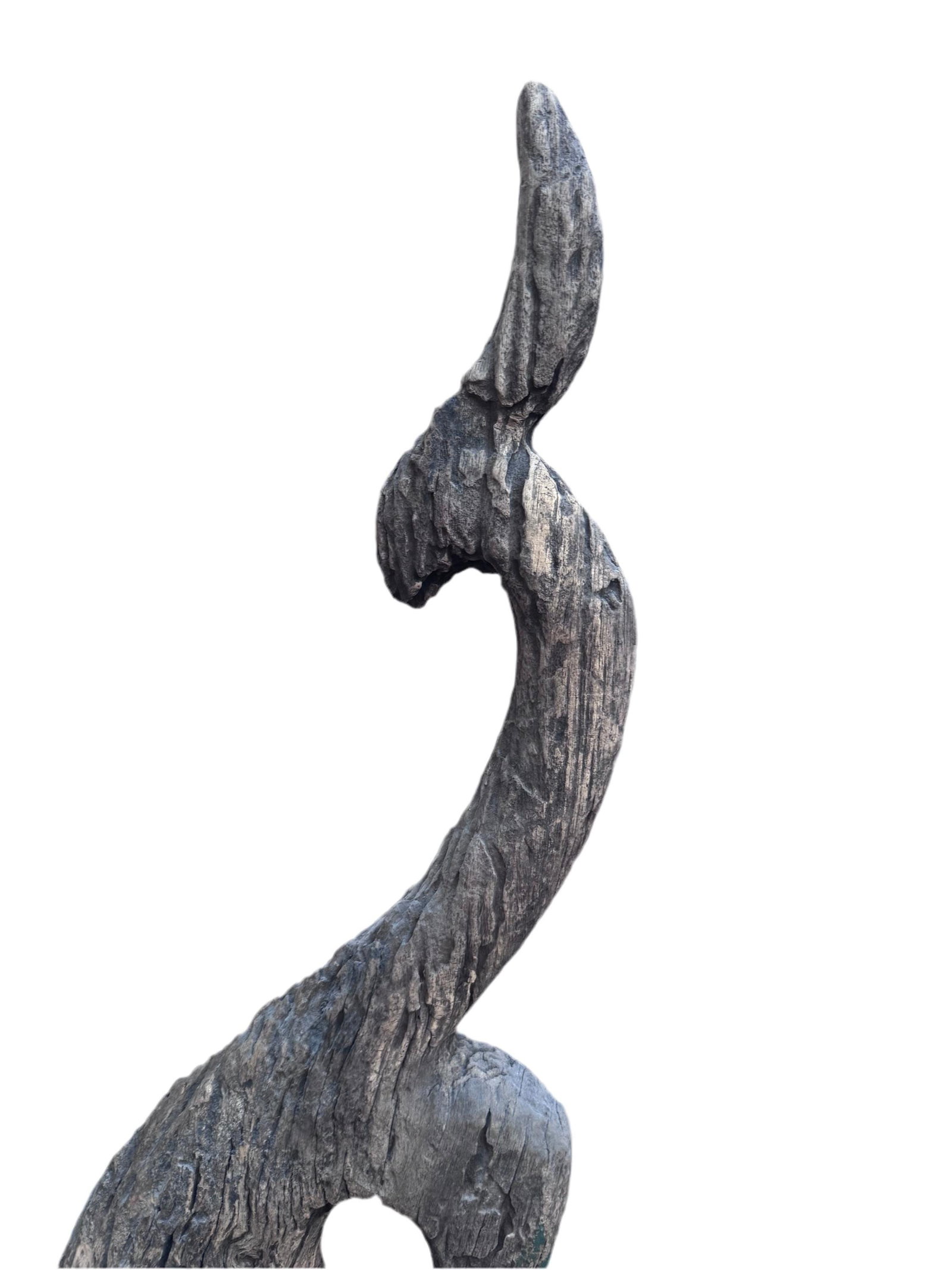 Antique Thai Naga Temple Finial with a Bell - 7