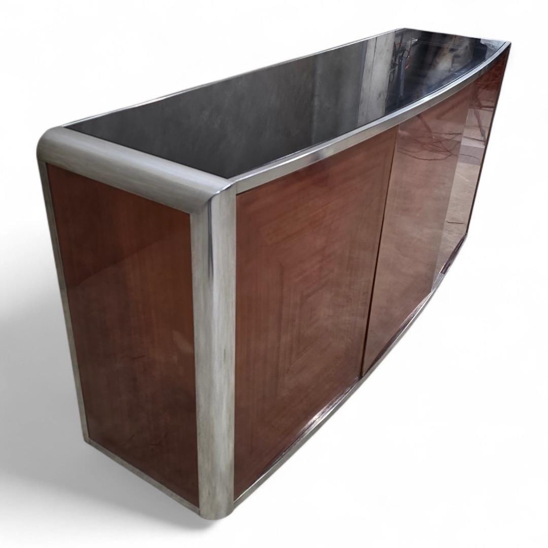 MCM Half Moon Sofa Console Table - 3