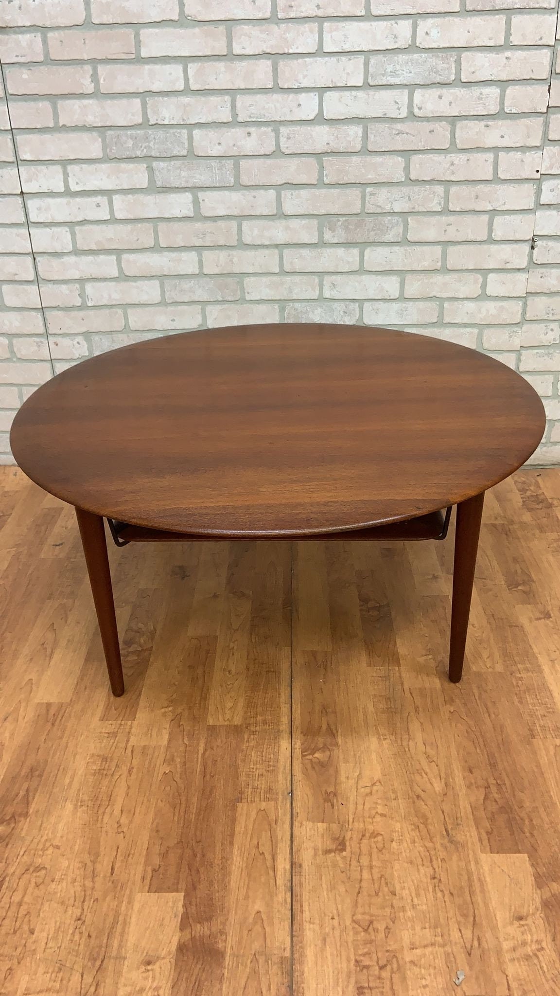 Vintage Danish France and Son Teak and Rattan Coffee Table - 3