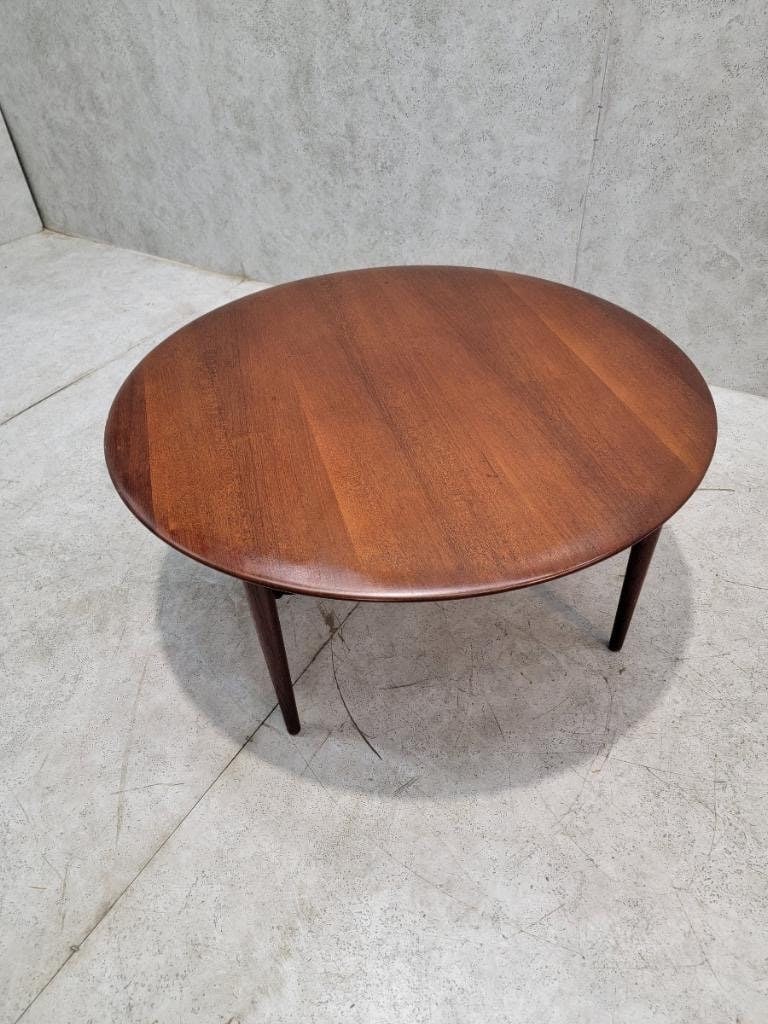 Vintage Danish France and Son Teak and Rattan Coffee Table - 7