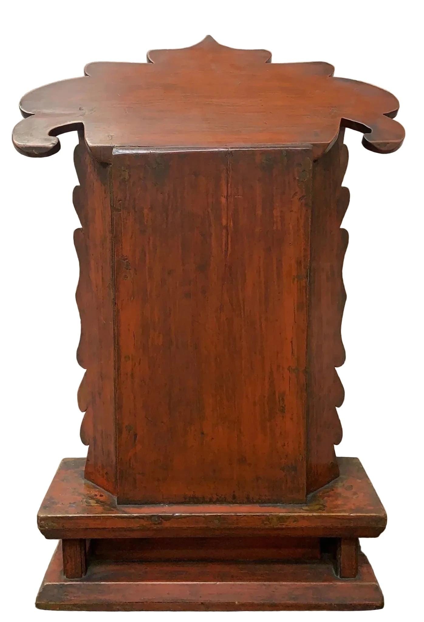 Antique Chinese Red Elm Ancestral Shrine - 2