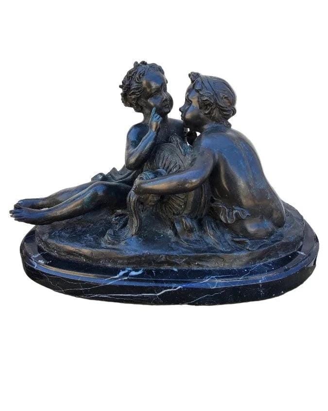 Antique Bronze Putti Sculpture Styled after Albert-Ernest Carrier-Belleuse (1 of 3)