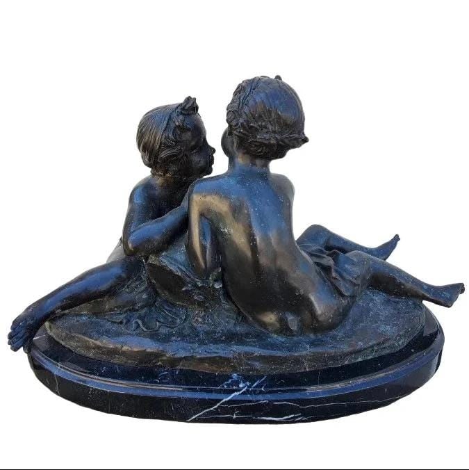 Antique Bronze Putti Sculpture Styled after Albert-Ernest Carrier-Belleuse - 2