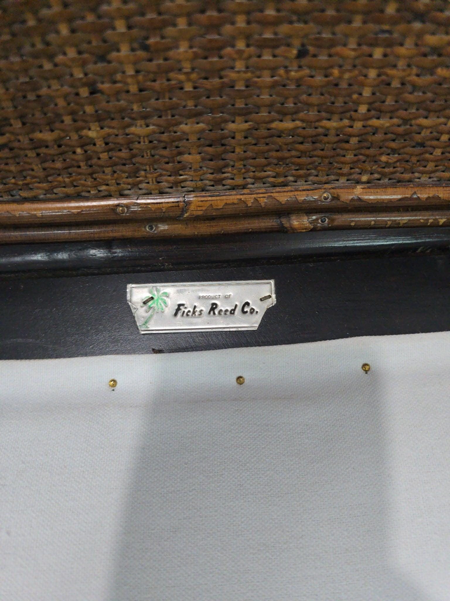 Vintage Pagoda Bamboo Rattan Lounge Chairs by Ficks Reed - Set of 2 - 3