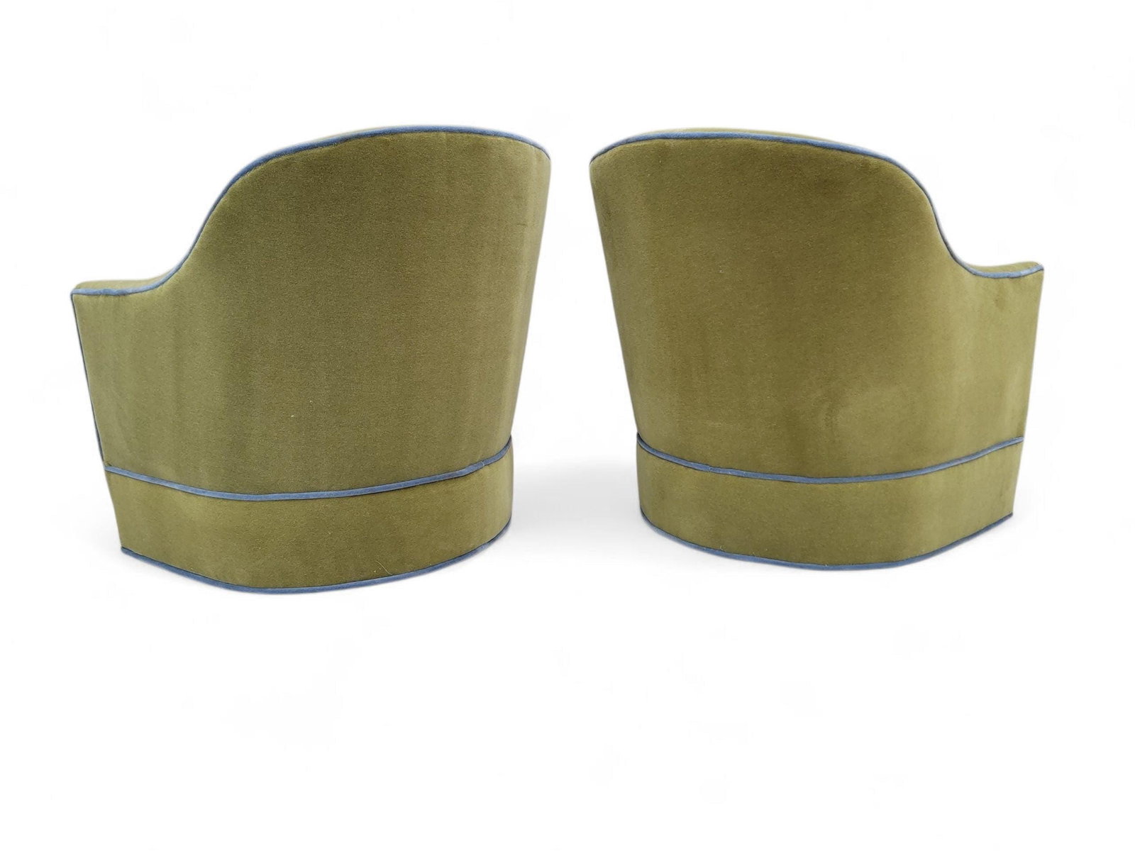 MCM Harvey Probber Style Barrel Back Swivel Chairs Newly Reupholstered - 4 - 2