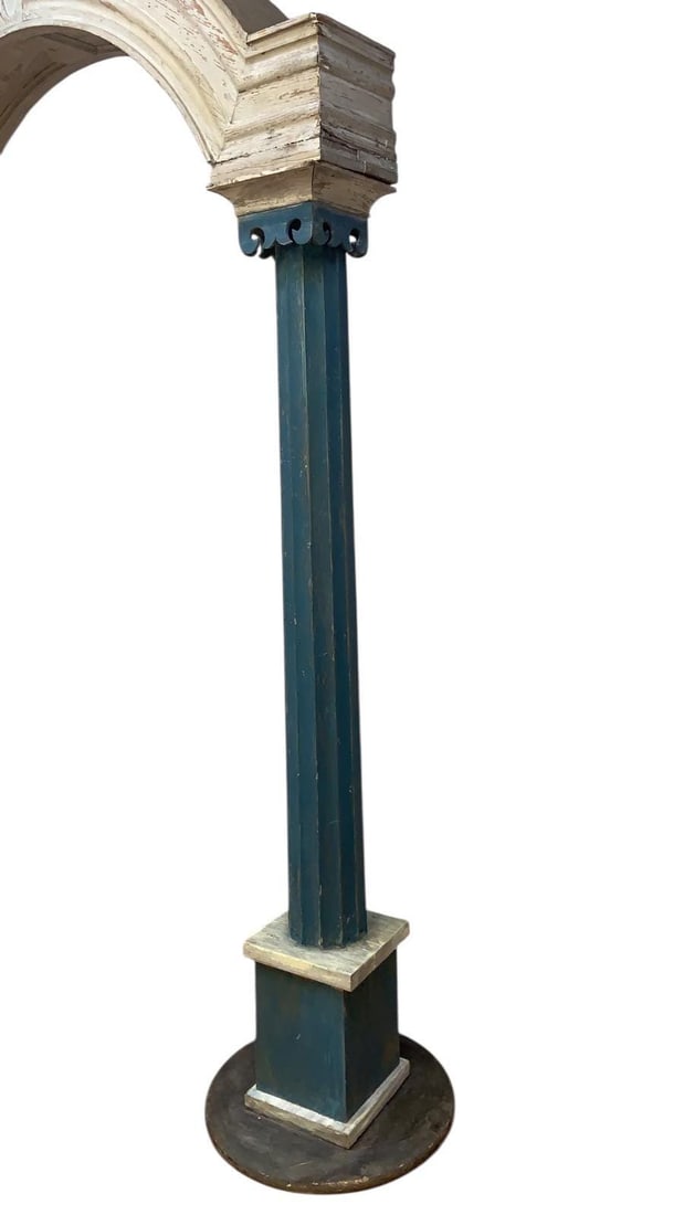 Vintage French Style Architectural Dual Column Free Standing Archway - 3