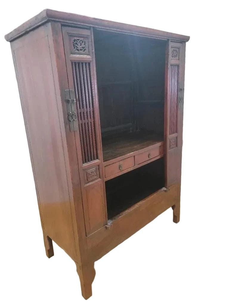 Antique Shanxi Province Red Elm Cabinet - 2
