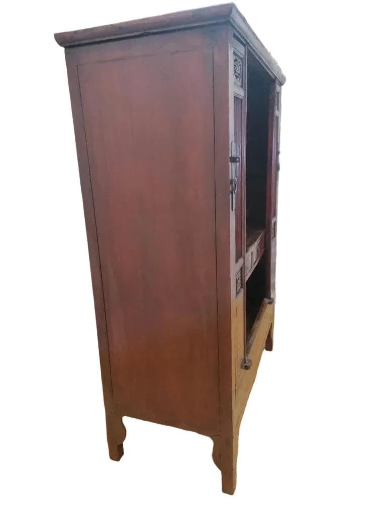 Antique Shanxi Province Red Elm Cabinet - 3