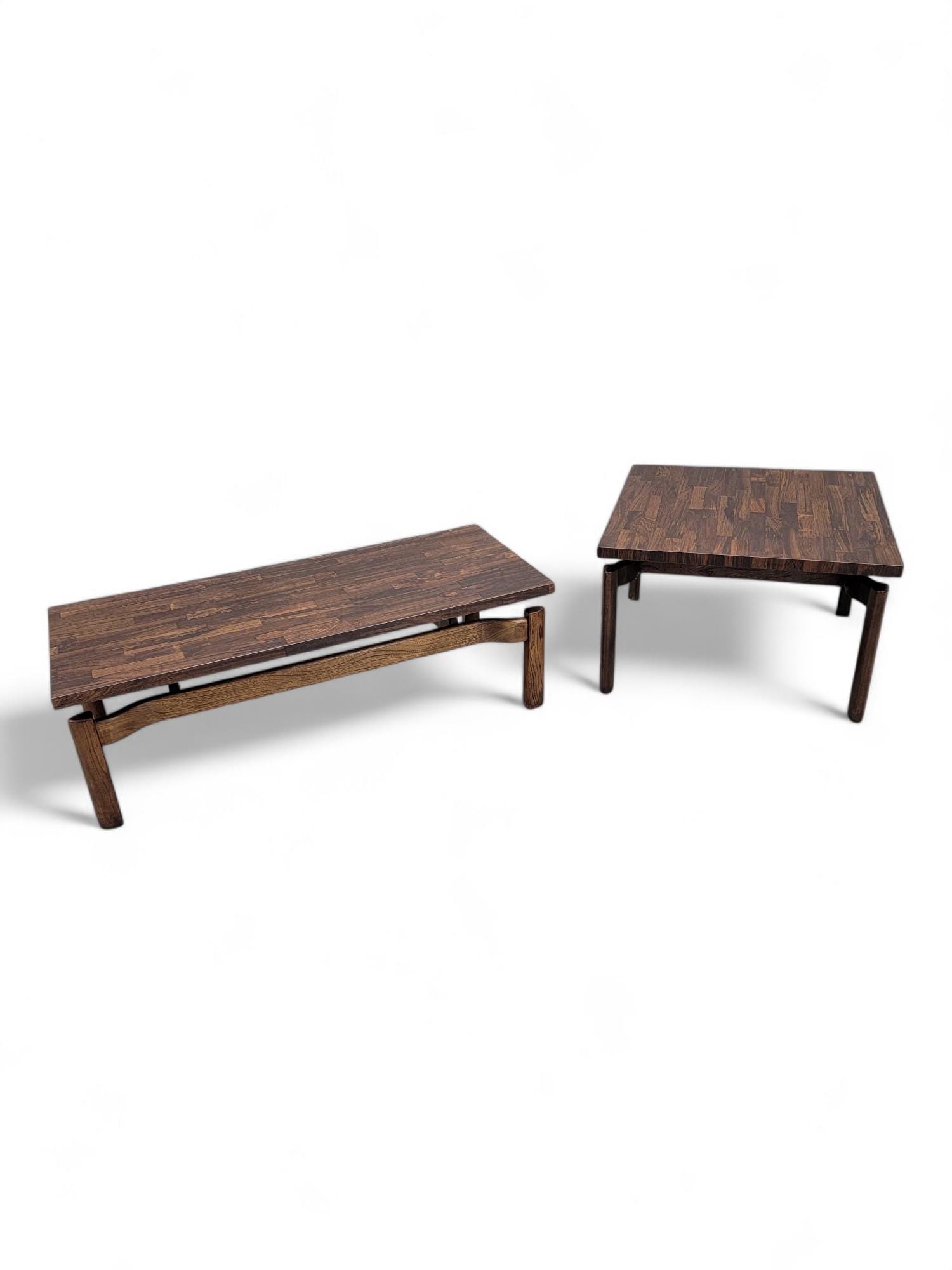 MCM Jens Risom Style Floating Formula Side with Coffee Table - Set of 2 (1 of 7)