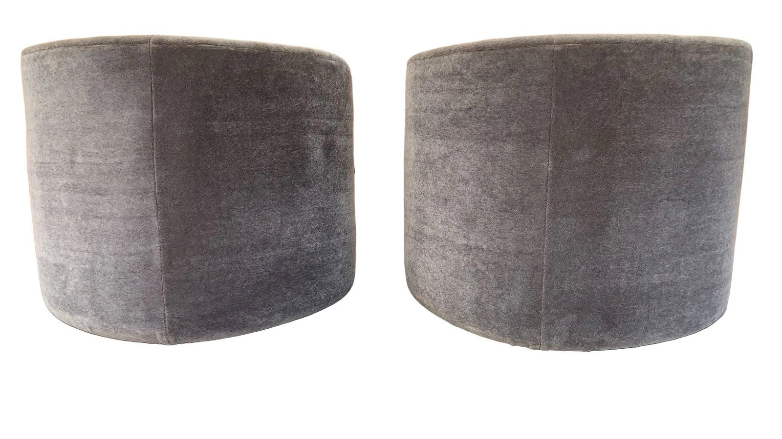 MCM Faudet-Harrison Swivel Lounge Chairs Newly Reupholstered - Pair - 7
