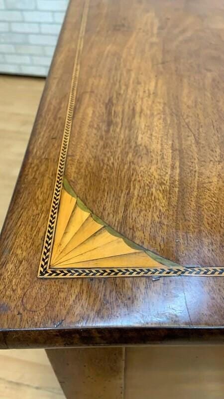 Antique Federal Style Mahogany Inlaid Spade Foot Sideboard - 6