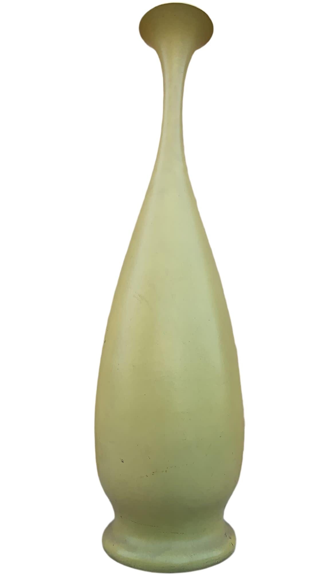 MCM Swedish Ceramic Yellow Floor Vase - 3