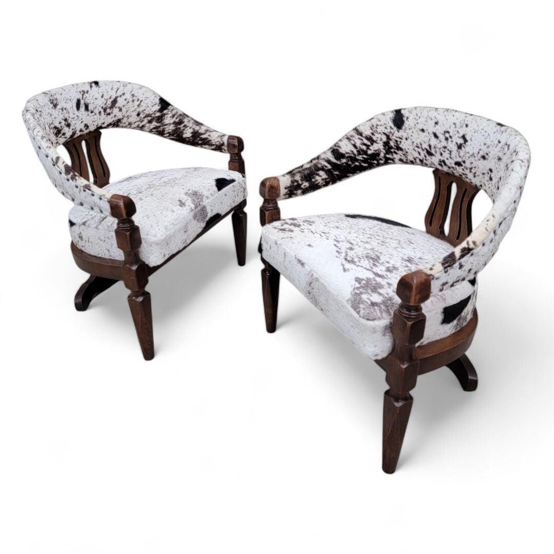 Modern Asian Inspired Dining Chairs Newly Reupholstered - 4 - 6