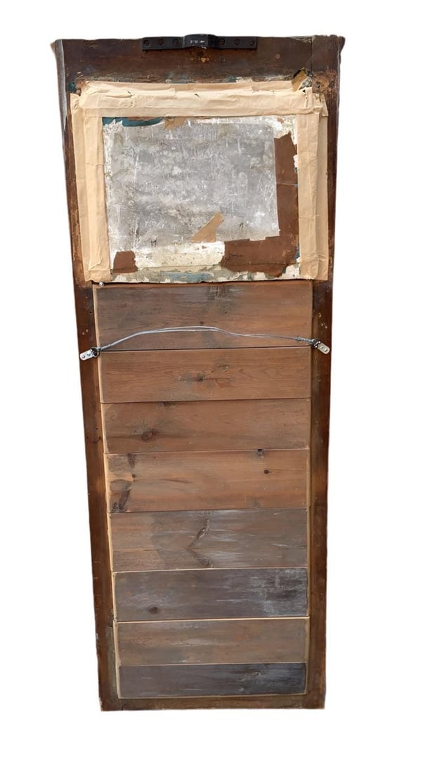 Antique German Biedermeier Style Trumeau Wall Mirror - 3