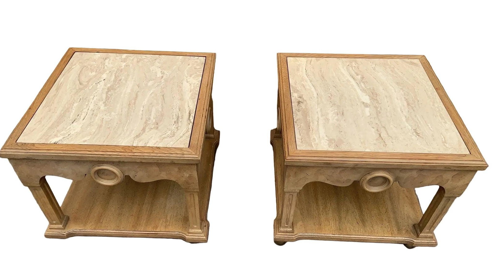 Vintage Italian Neoclassical Style End Tables - Pair - 3