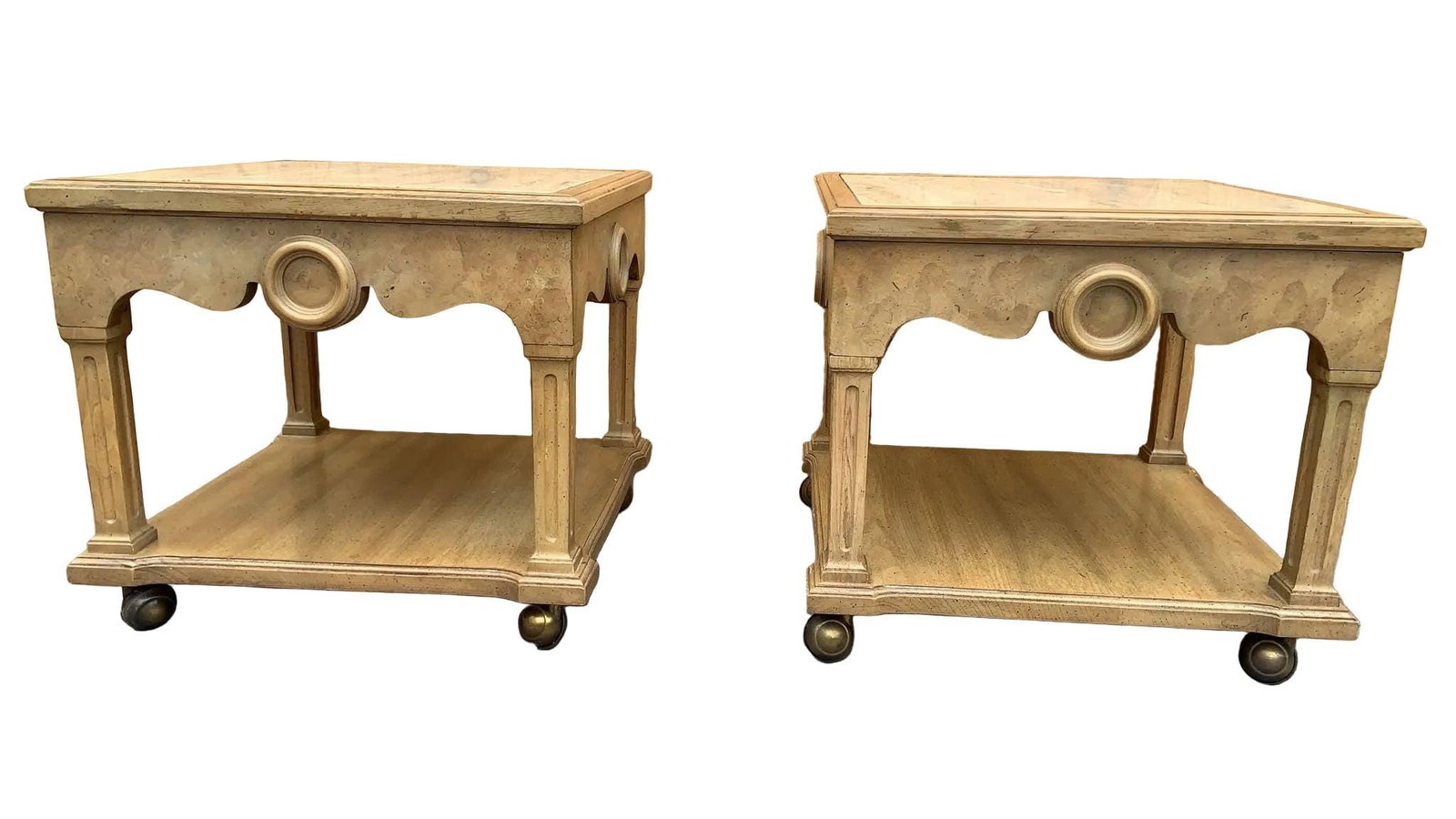 Vintage Italian Neoclassical Style End Tables - Pair - 5