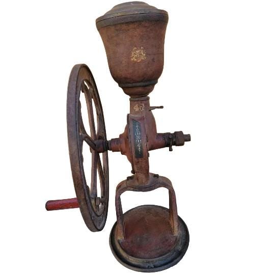 Antique Cast Iron Elgin National Coffee Mill Grinder #40 - 7