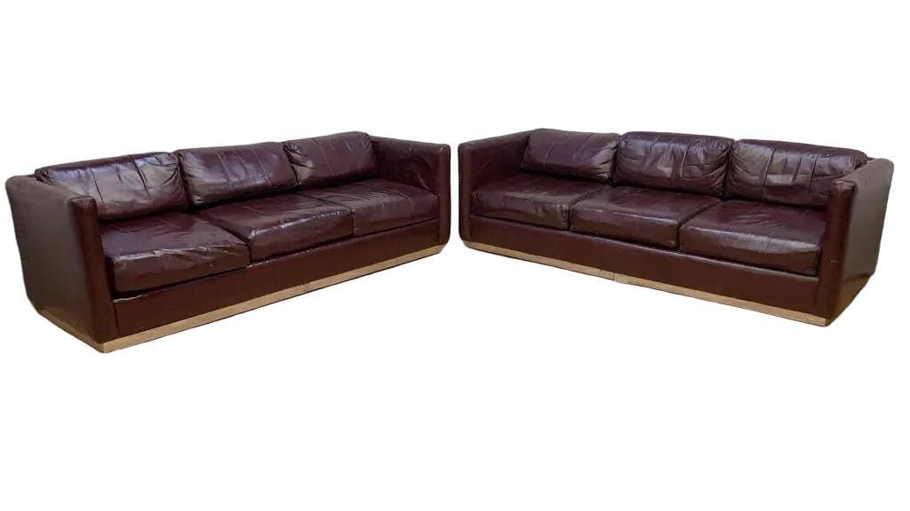 MCM Ward Bennett Style Sofas for Upholstery - Set of 2 - 2