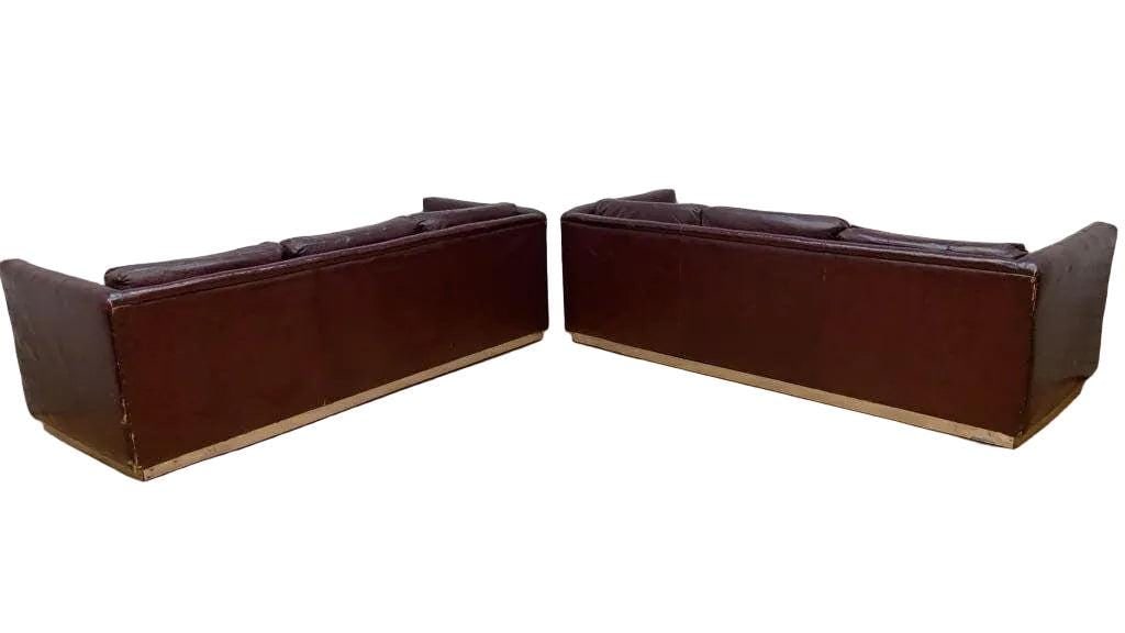 MCM Ward Bennett Style Sofas for Upholstery - Set of 2 - 3