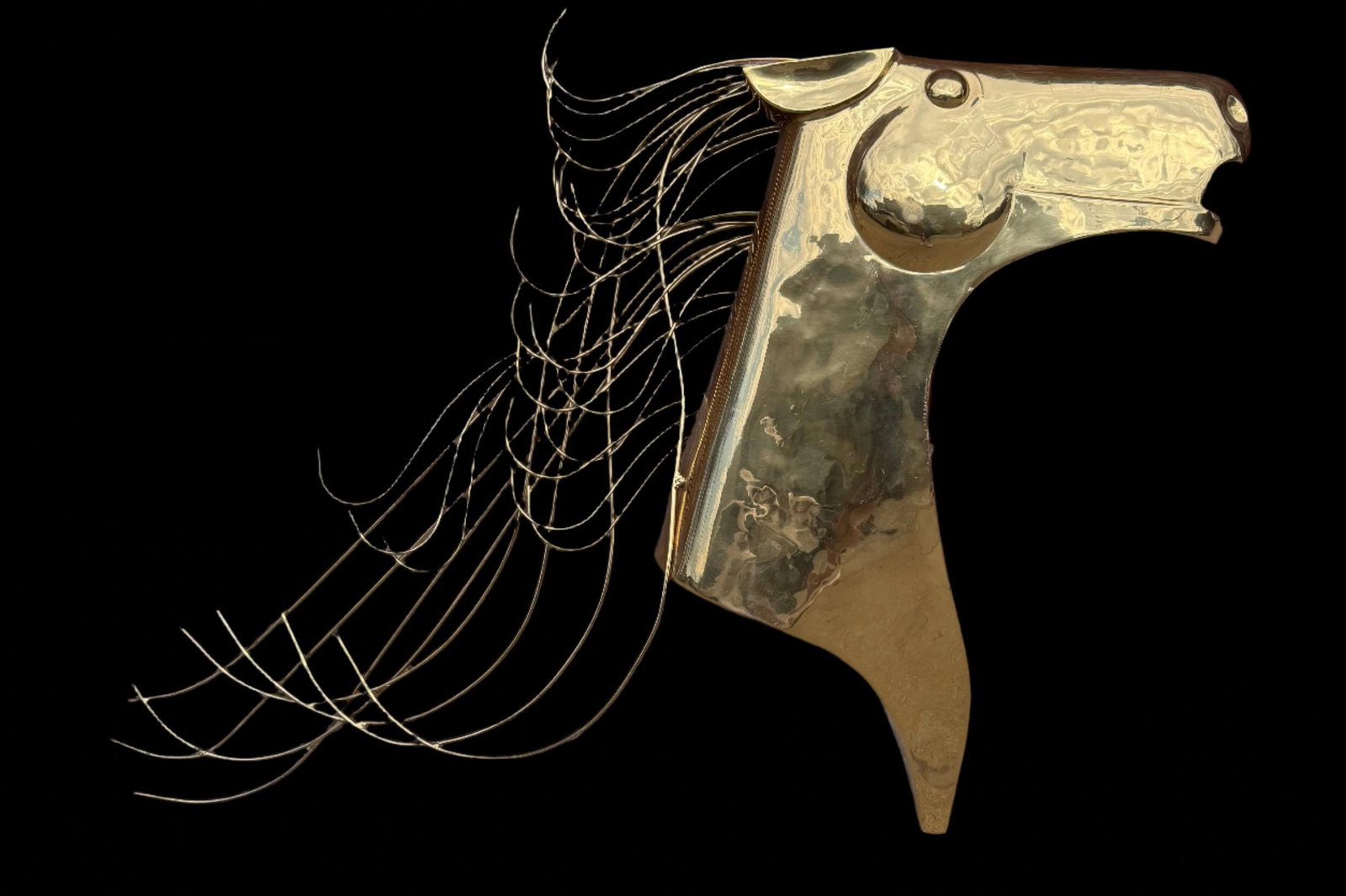 MCM Brass Horse Head Wall Sculptures by Curtis Jere - 2