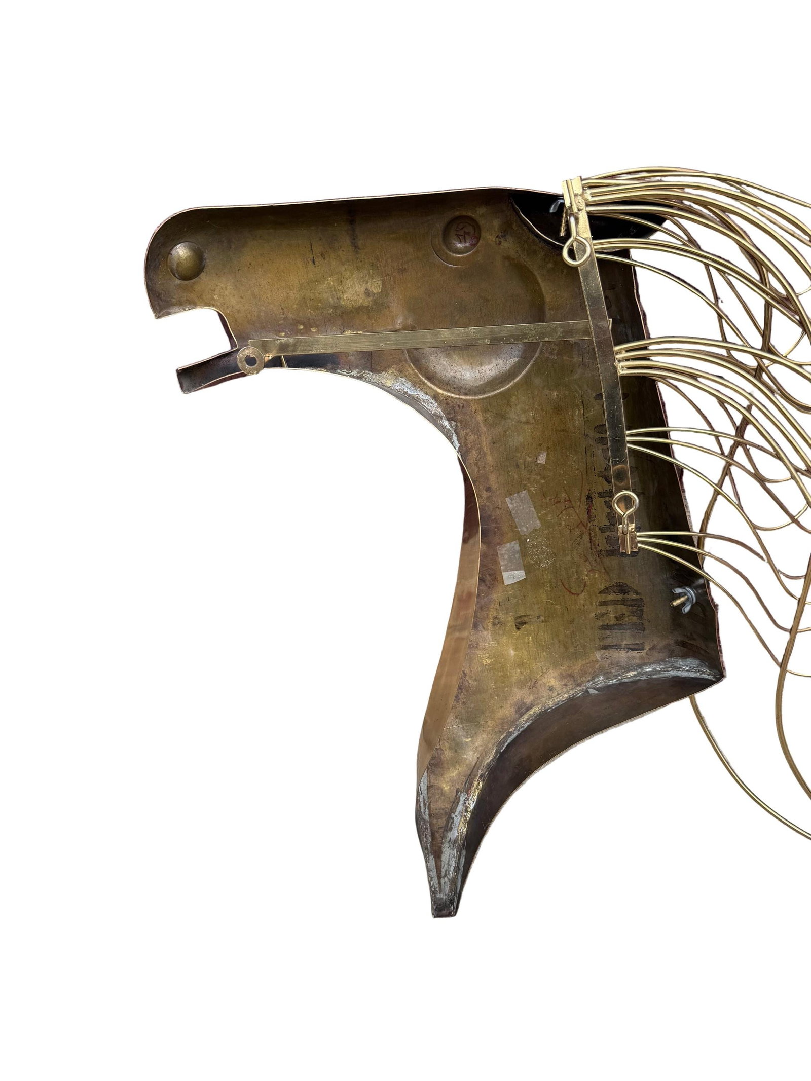 MCM Brass Horse Head Wall Sculptures by Curtis Jere - 4