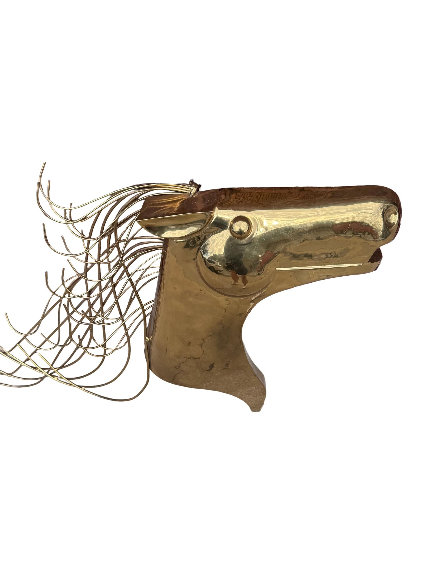 MCM Brass Horse Head Wall Sculptures by Curtis Jere - 6