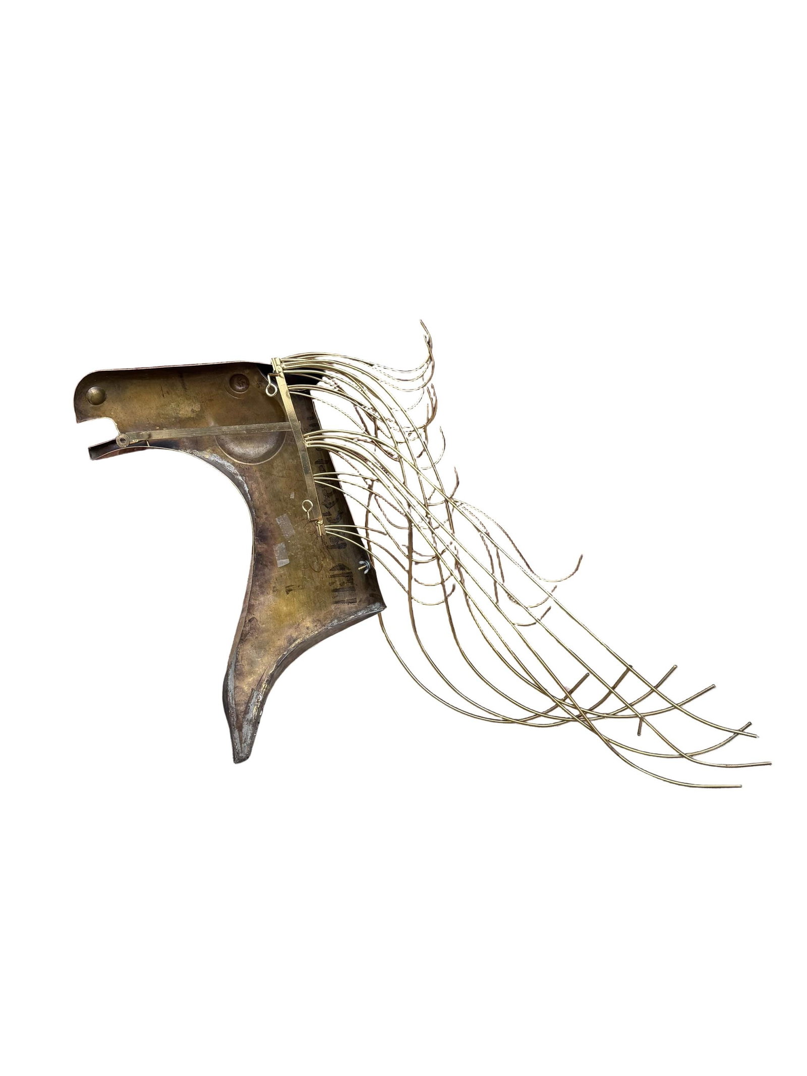 MCM Brass Horse Head Wall Sculptures by Curtis Jere - 7