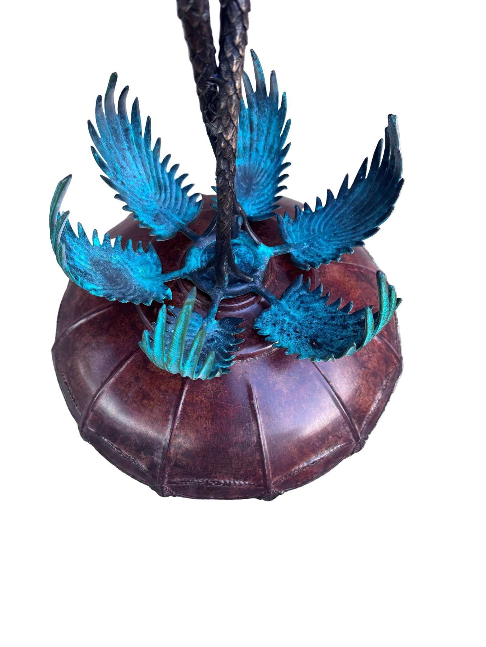 Anglo Indian Bronze Serving Bowl on a Palm Tree Stand with Camel - 2
