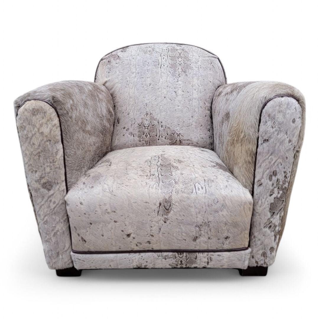Vintage French Art Deco Club Chair Newly Reupholstered - 2