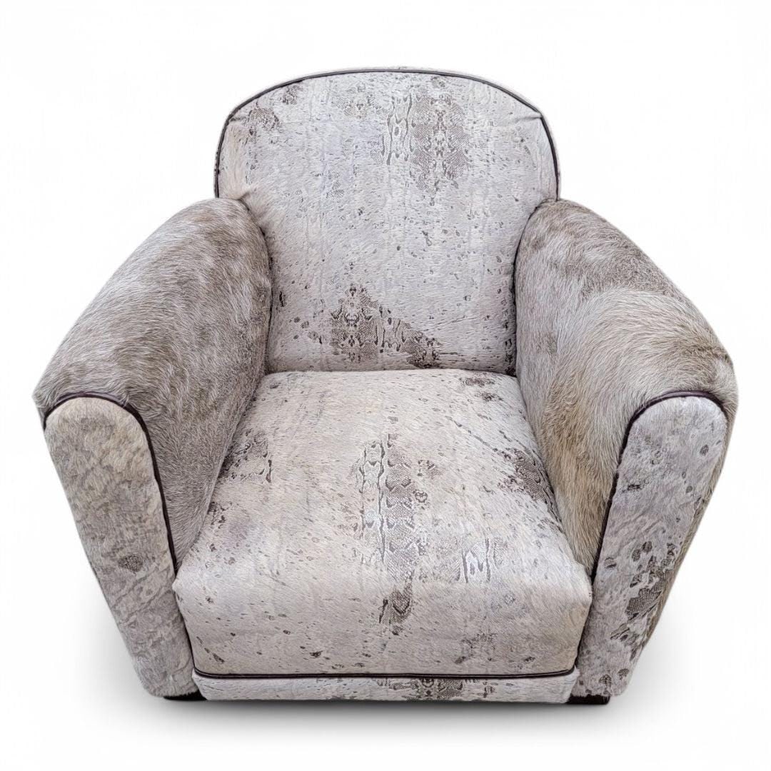Vintage French Art Deco Club Chair Newly Reupholstered - 5