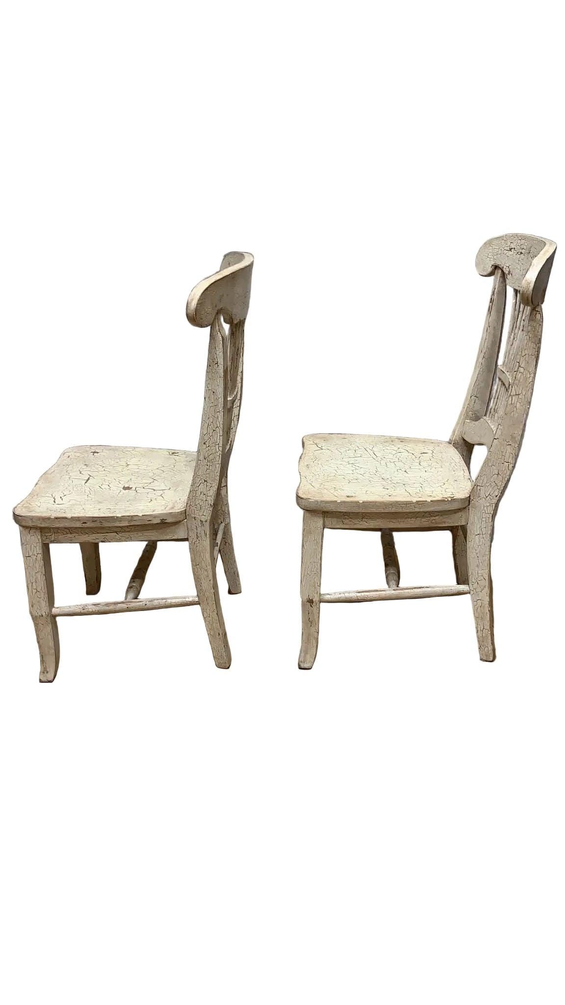 Vintage Farmhouse Style Distressed Dining Chairs - Set of 5 - 5