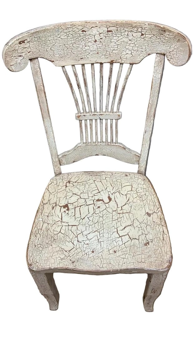 Vintage Farmhouse Style Distressed Dining Chairs - Set of 5 - 6