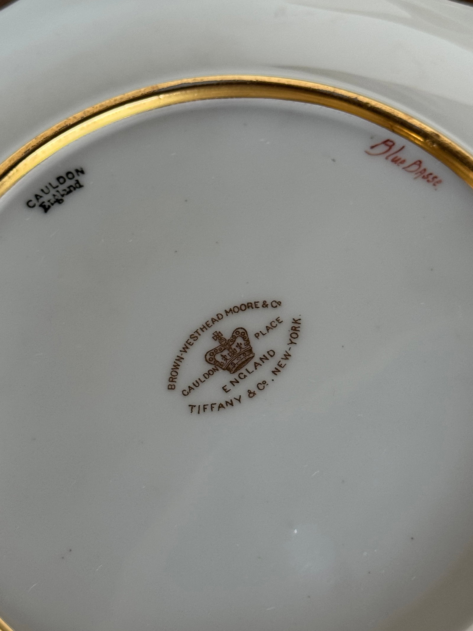 Set of Six Royal Cauldon for Tiffany & Co. Hand-Painted Fish Plates - 6