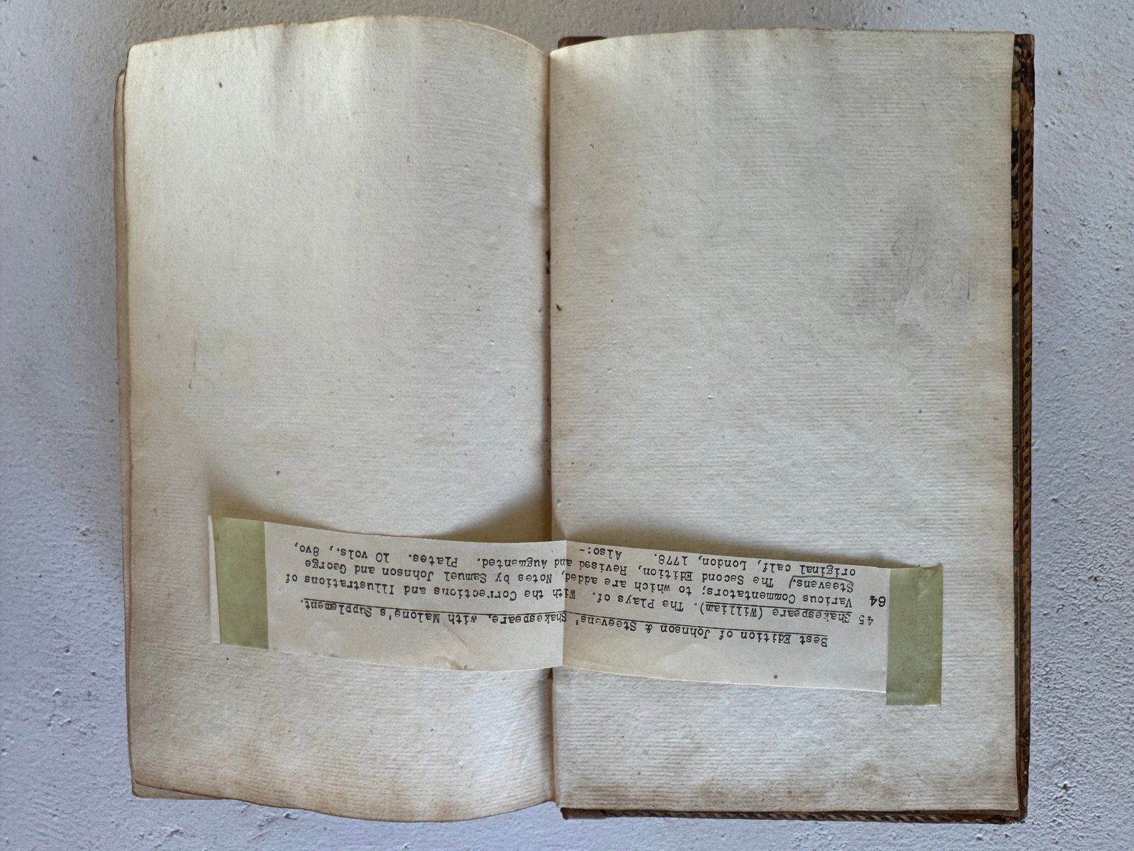 Johnson & Steevens Shakespeare, Second Edition, 1778, 10 Volumes - 5