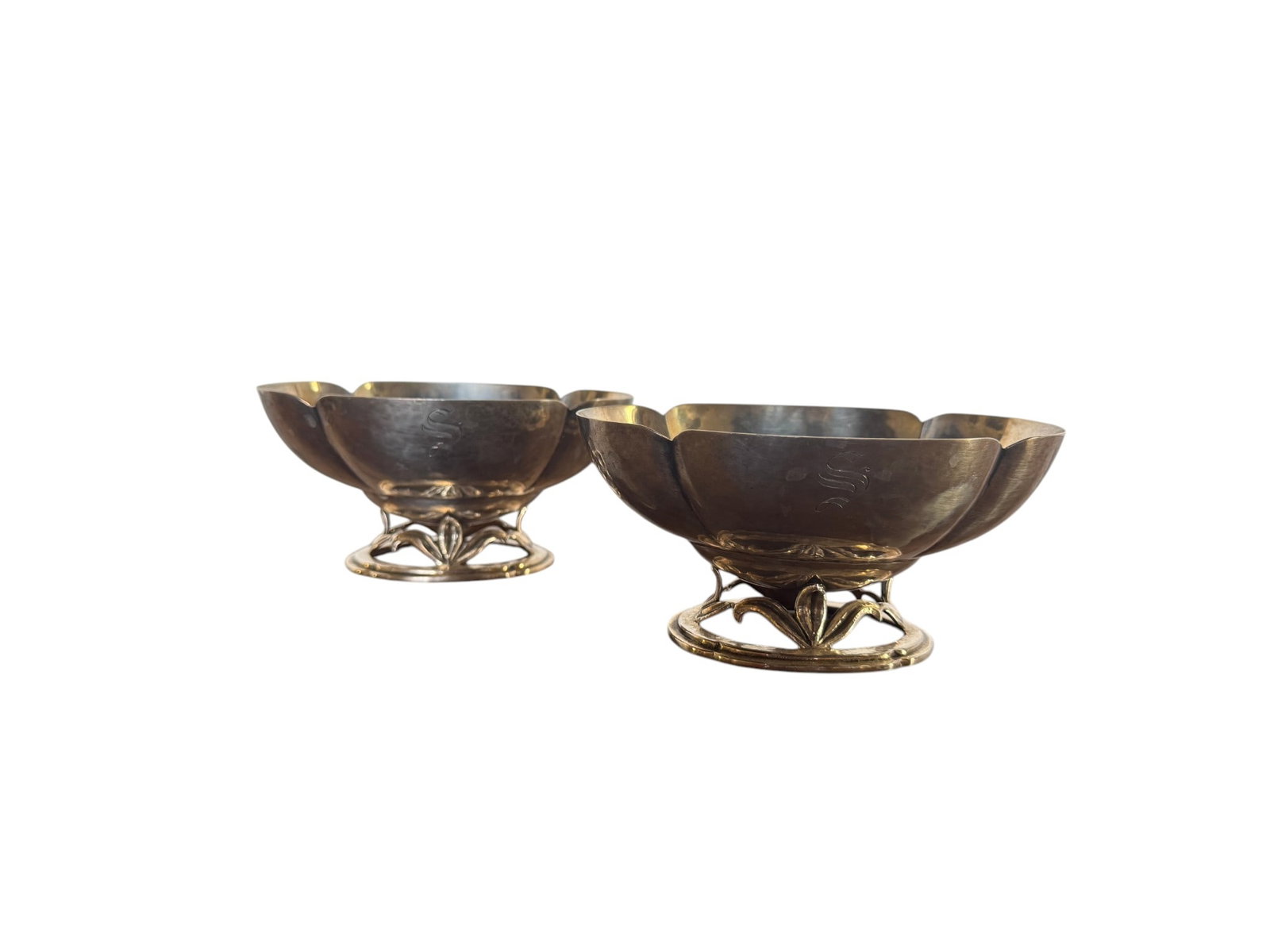 Pair of Gorham Sterling Silver Individual Nut Dishes, Early 20th Century (1 of 7)