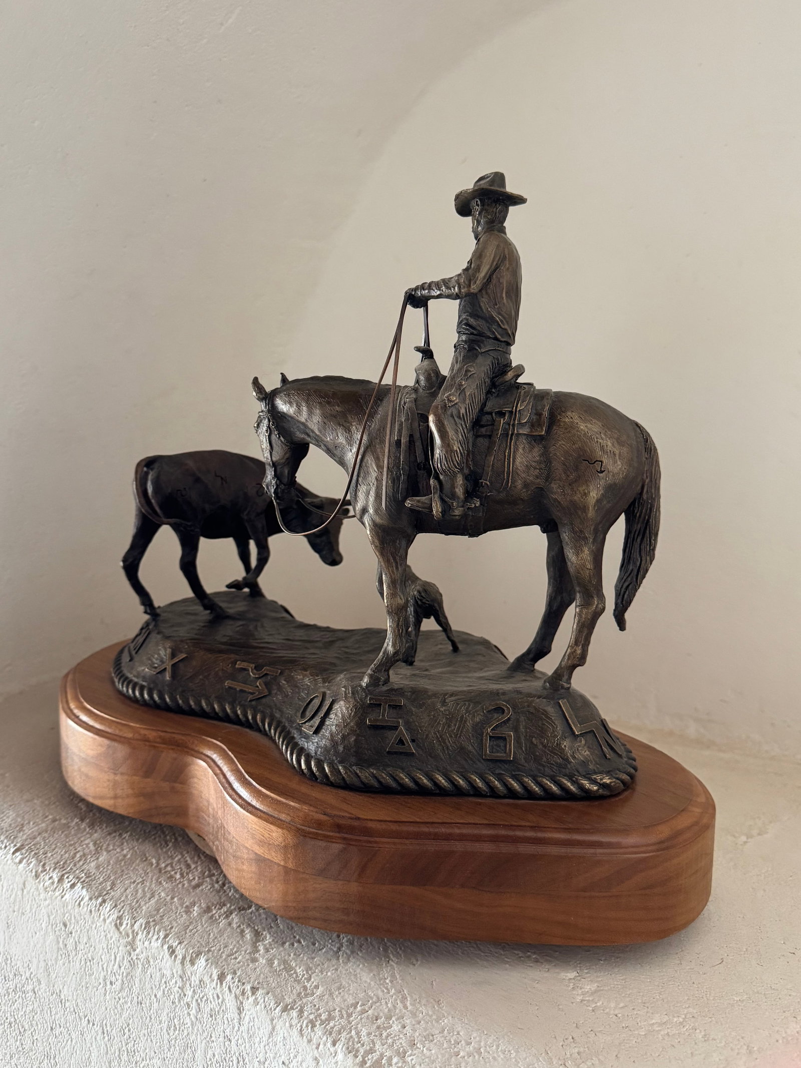 Ellen Moss, Bronze Sculpture, "Checking I.D." - 6