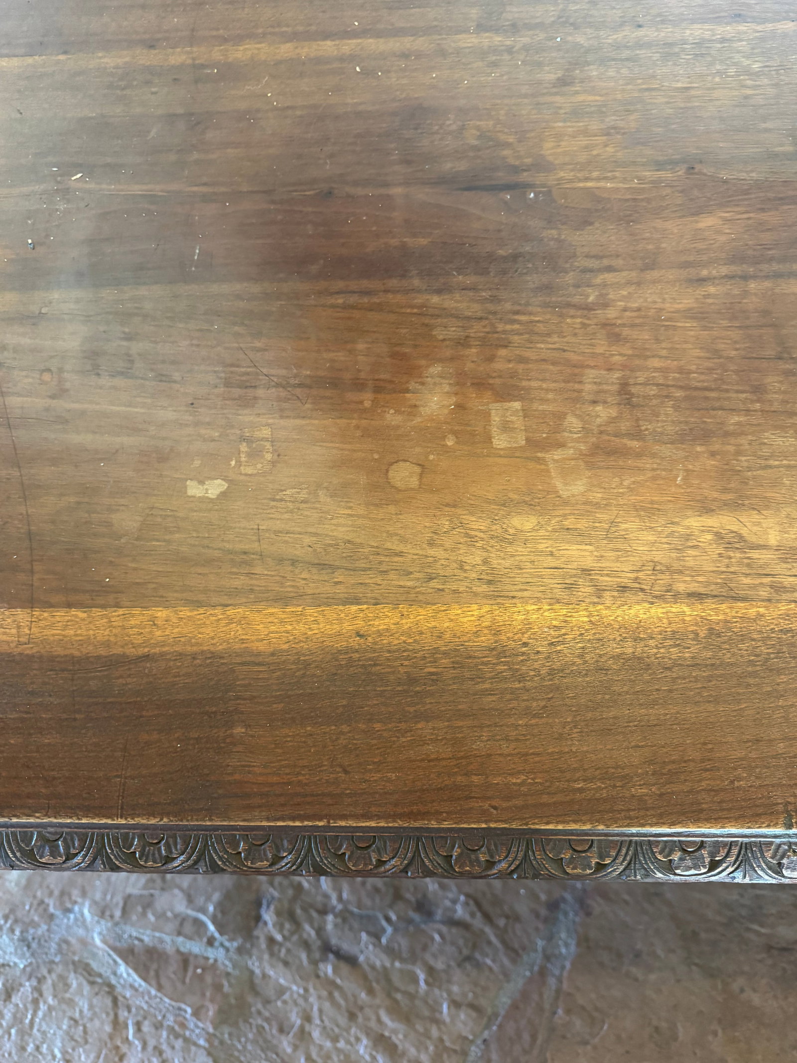 Italian Renaissance Revival Carved Walnut Console Table - 5