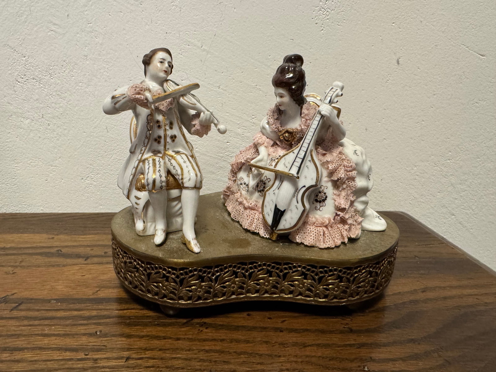 Porcelain Musical Figurine of 18th Century Musicians - 2