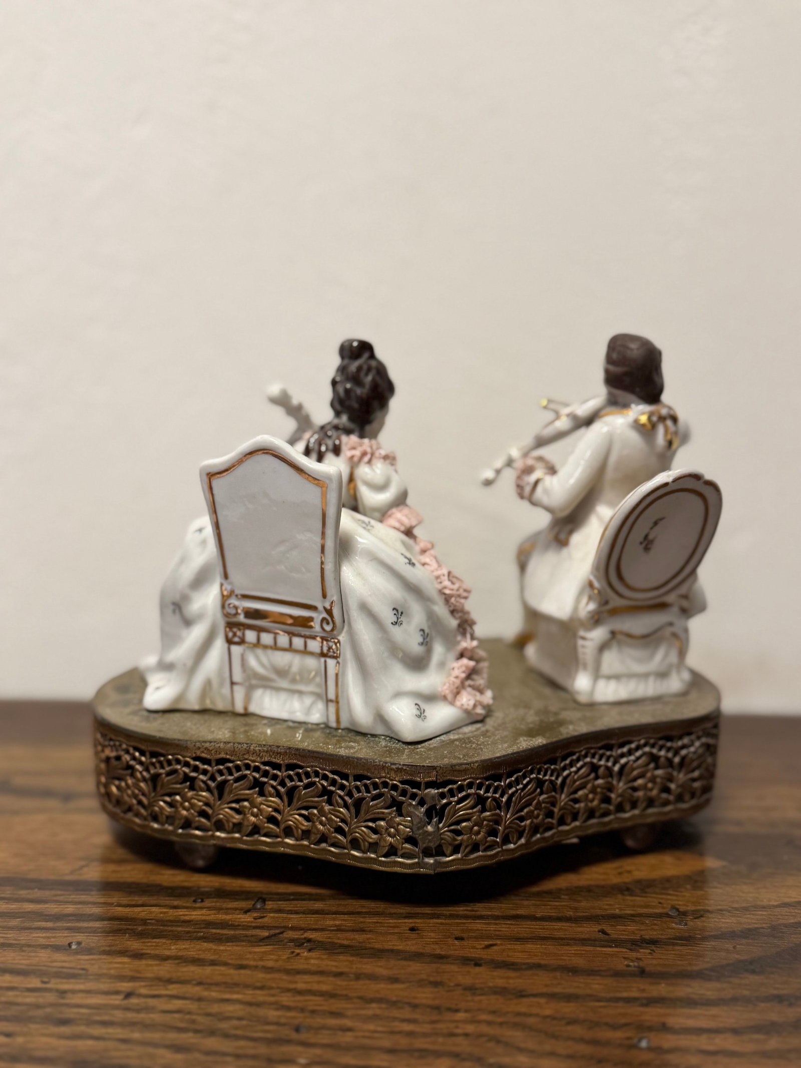 Porcelain Musical Figurine of 18th Century Musicians - 5