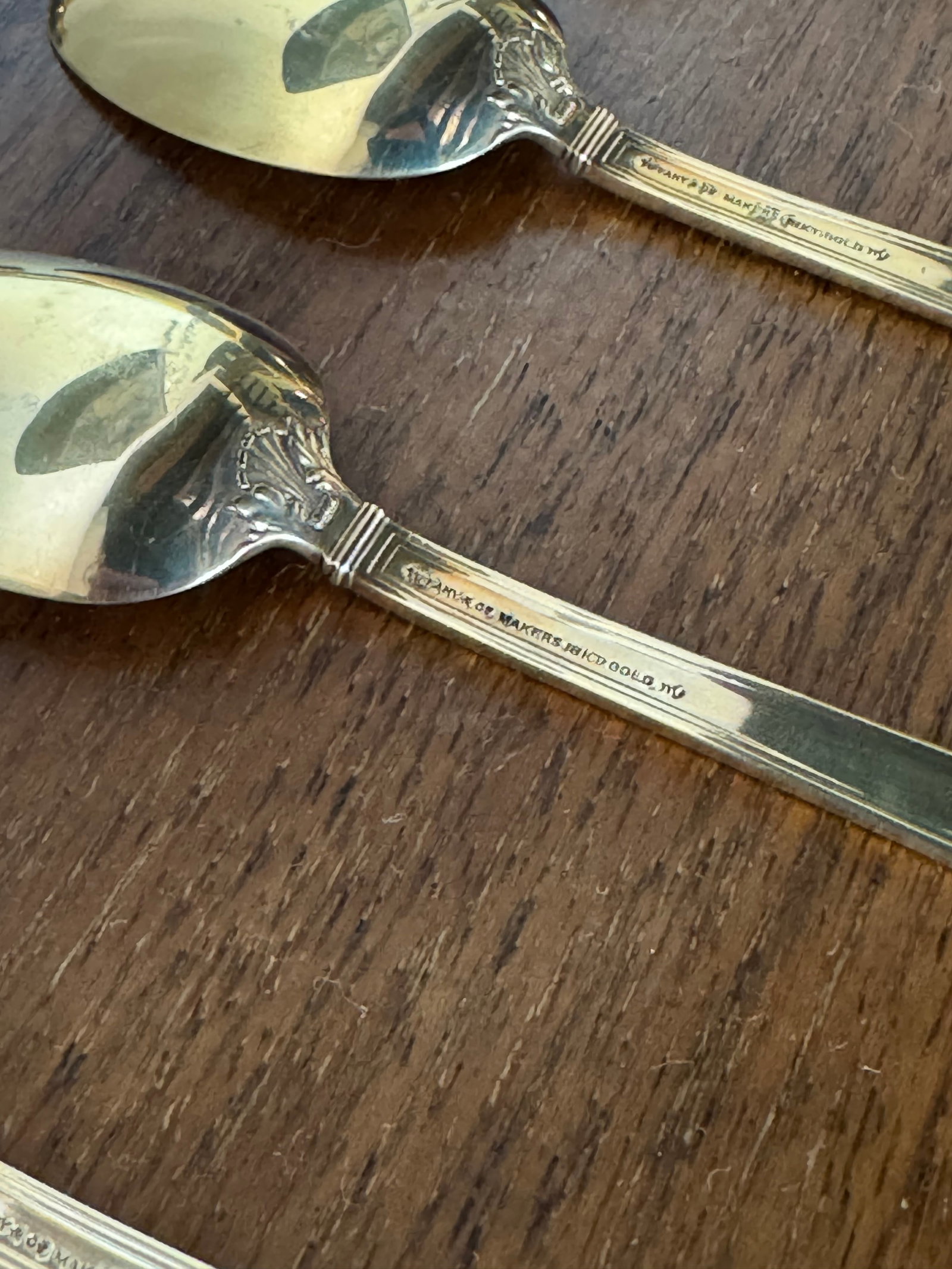 Set of Twelve Tiffany & Co. 14k Gold Demitasse Spoons in Original Roll - 6