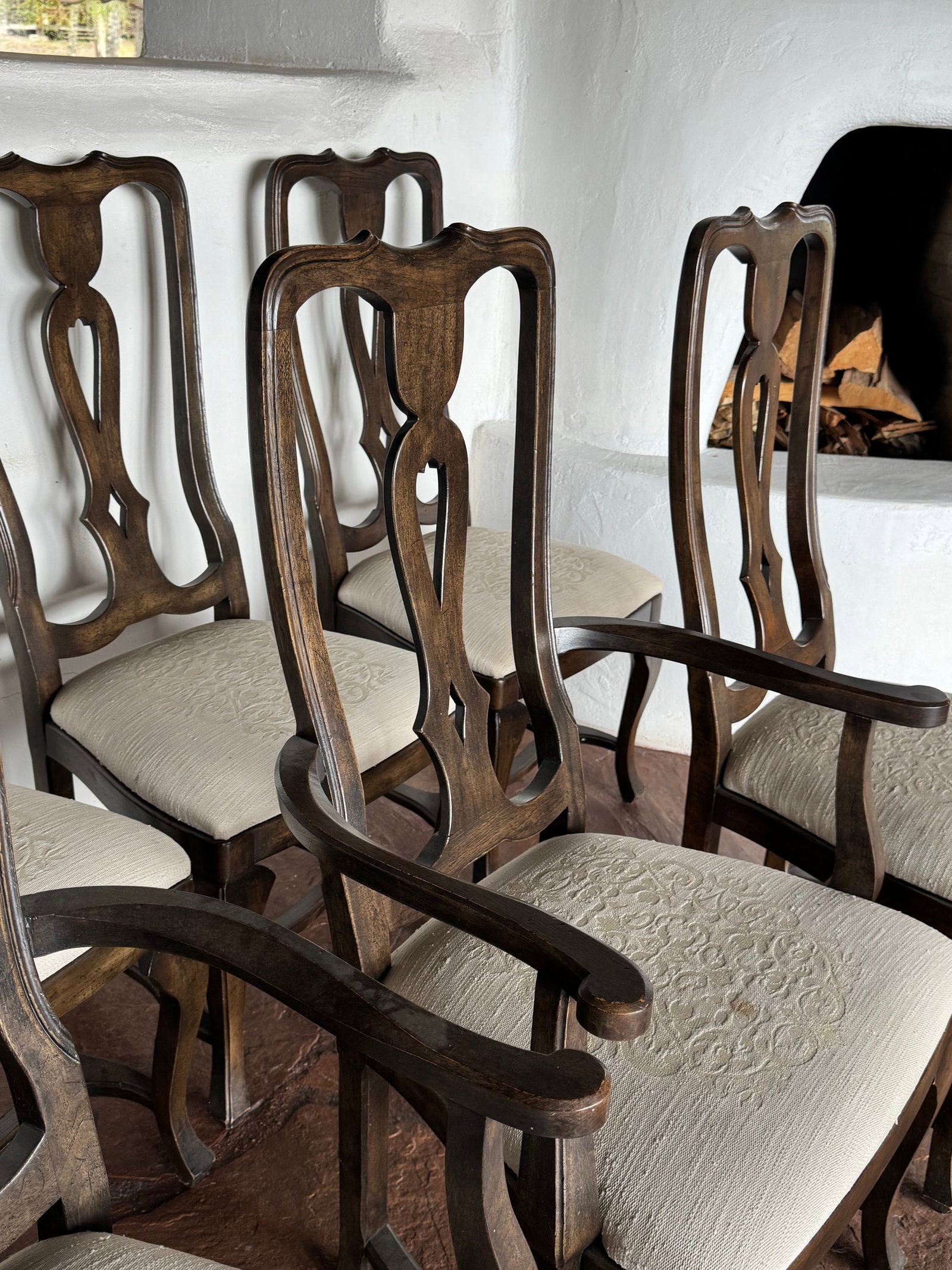 Set of Eight Traditional Dining Chairs by Henredon - 2