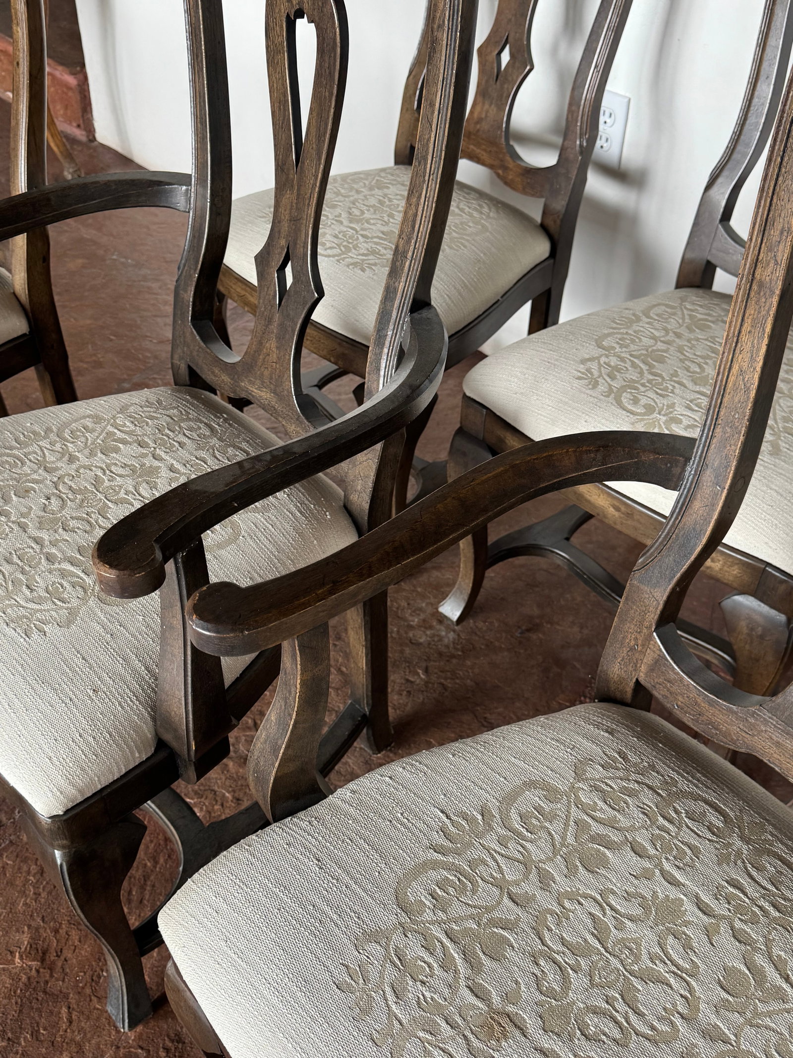 Set of Eight Traditional Dining Chairs by Henredon - 4