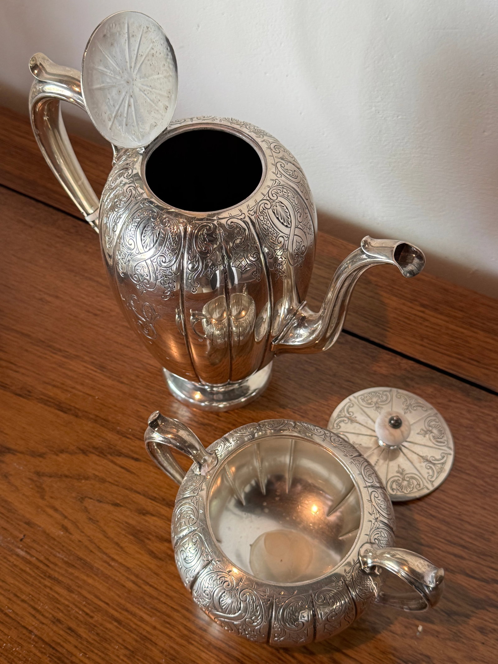 Gorham Sterling Silver Seven-Piece Tea and Coffee Service & Tray - 5