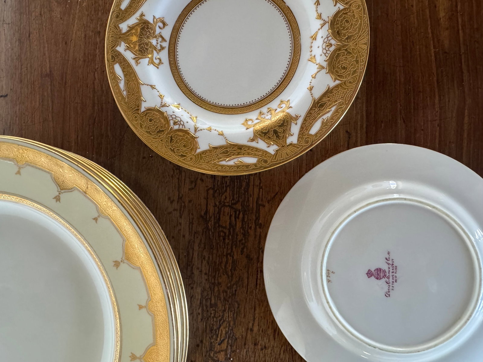 Set of Ten Copeland Spode Dinner and Dessert Plates in Two Patterns - 3