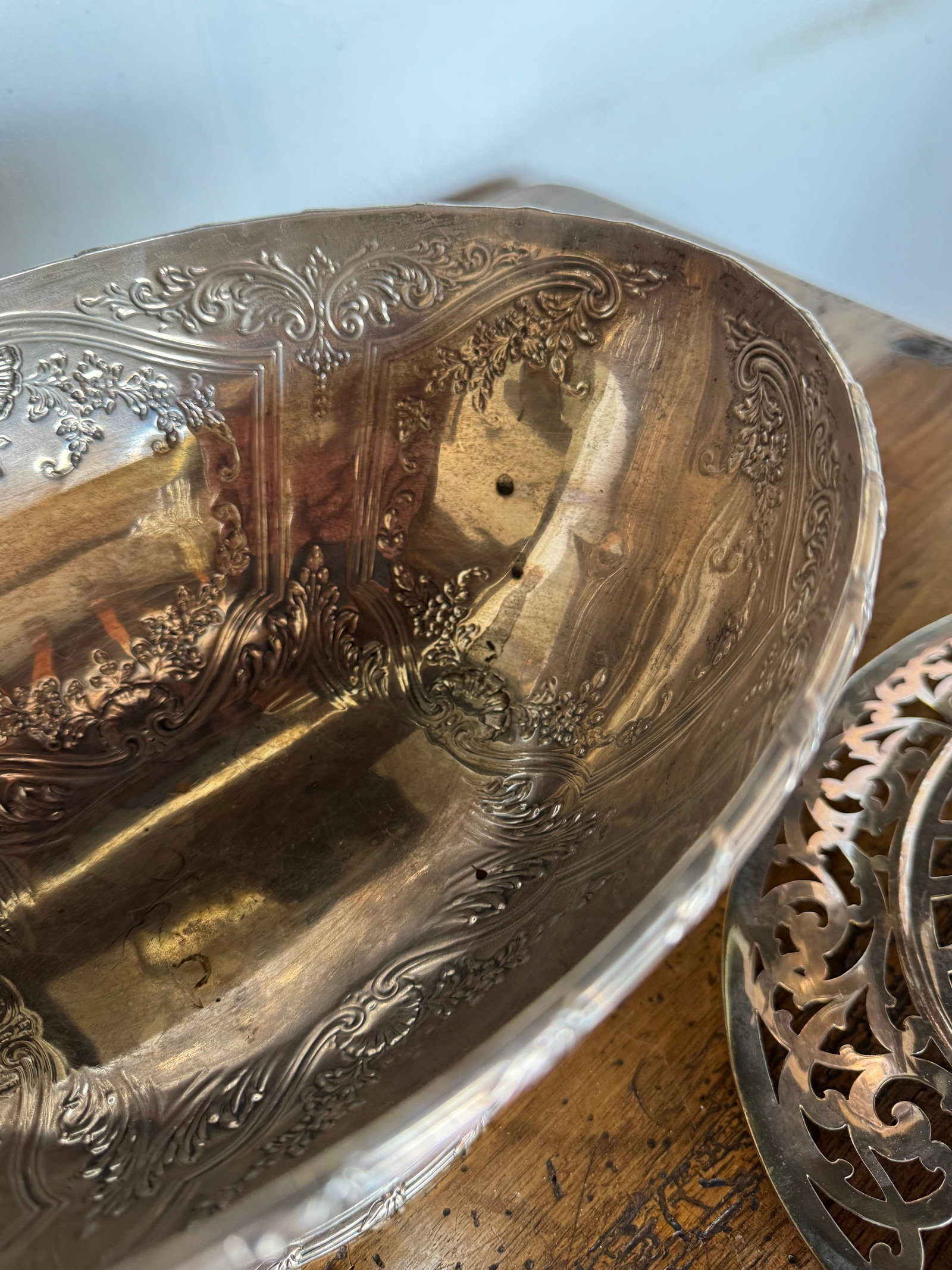 An Ornate Gorham Sterling Silver Footed Centerpiece Bowl with Reticulated Lid, Likely 19th Century - 4