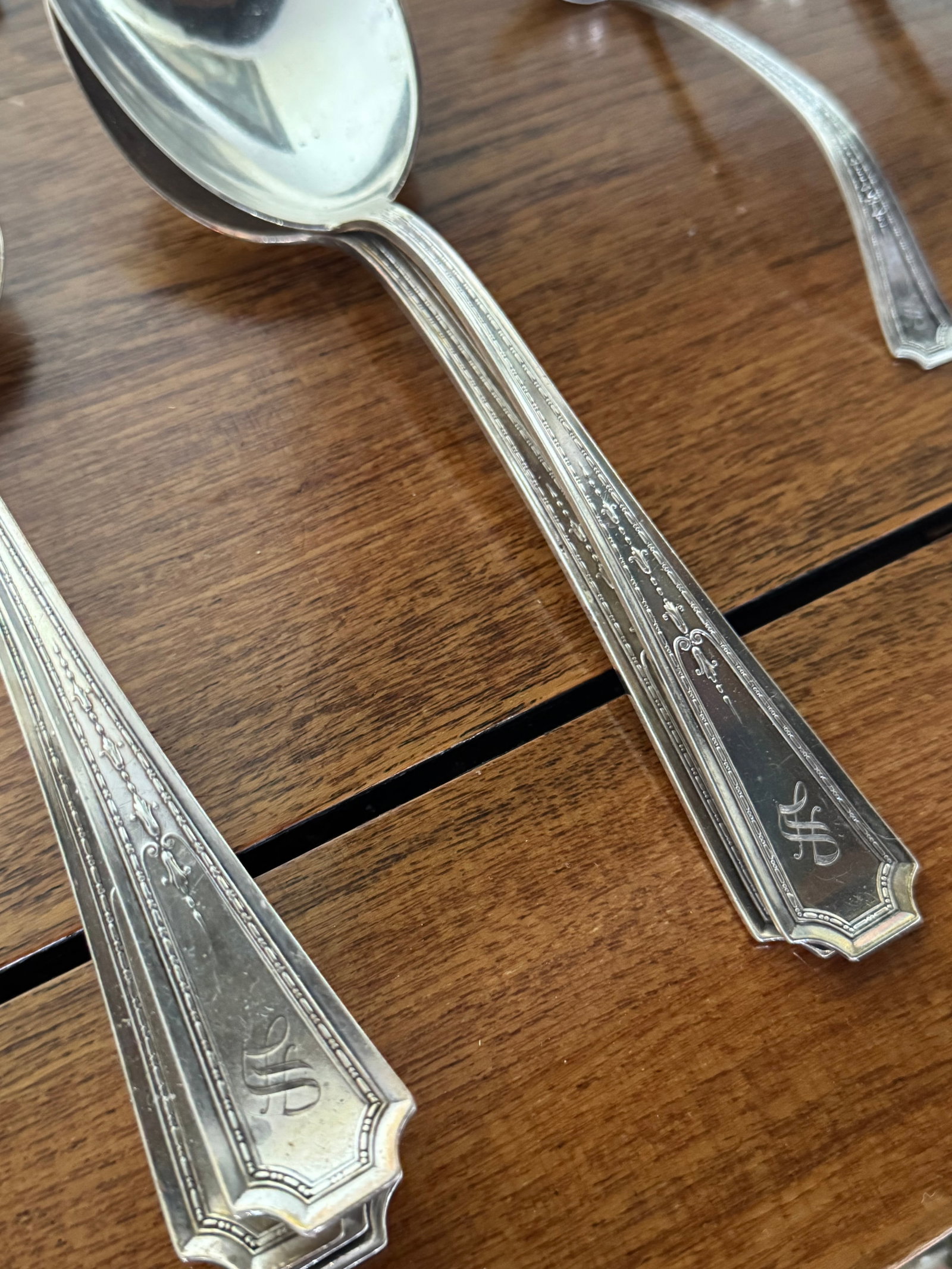 Colfax by Durigin-Gorham Sterling Silver Flatware Set, 268 pieces, S Monogram - 11