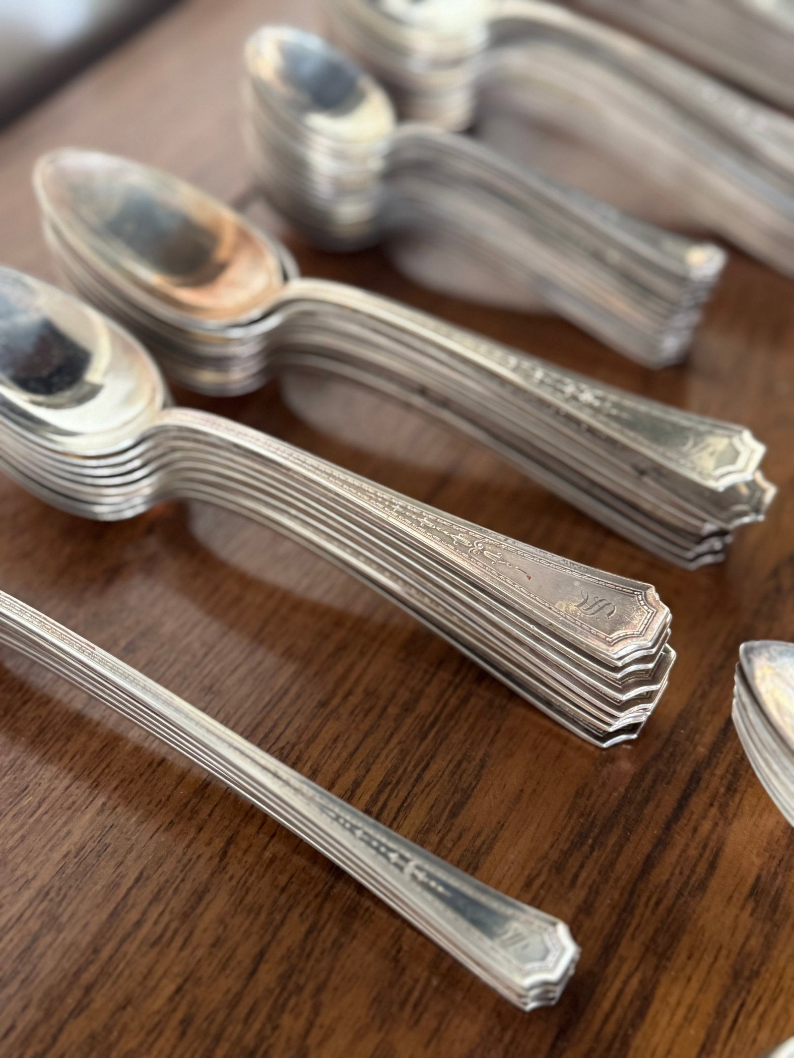 Colfax by Durigin-Gorham Sterling Silver Flatware Set, 268 pieces, S Monogram - 13